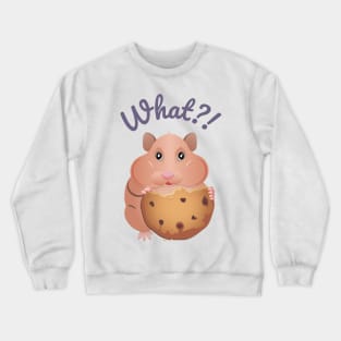 hamster eating cookies Crewneck Sweatshirt